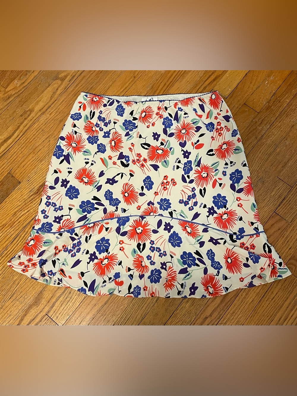 Anthropologie Mermaid Avalon Silk Skirt